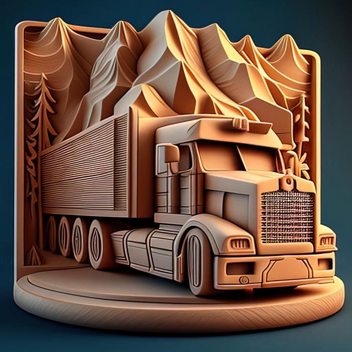نموذج ثلاثي الأبعاد لآلة CNC ألعاب لعبة st Truck Logistics Simulator